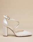 Brocade Wide Fit Wedding Heels