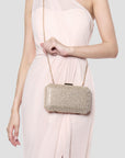 Divya Diamante Box Clutch Bag