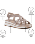 Vera Wedge Sandals | Paradox London