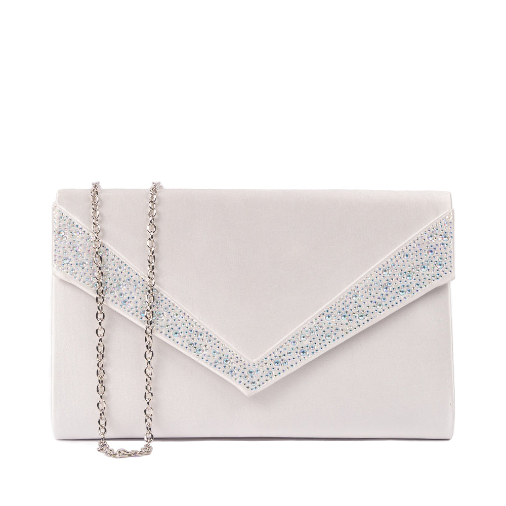 Black and ivory clutch bag hotsell