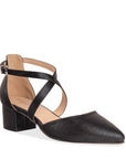 Fran Wide Fit Low Block Heel Sandal | Paradox London