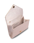 Darcy Nude Shimmer Envelope Clutch Handbag | Paradox London