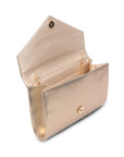 Devora Champagne Shimmer Clutch Bag | Paradox London