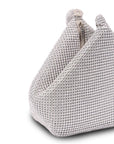 Dua Diamante Silver Pouch Handbag | Paradox London