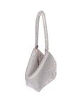 Dua Diamante Silver Pouch Handbag | Paradox London
