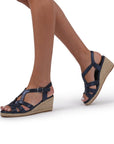 Valerie Espadrille Wedge Sandals | Paradox London