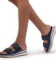 Voyage Wedge Mule Sandals | Paradox London