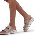Voyage Wedge Mule Sandals | Paradox London