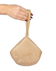Dua Diamante Gold Pouch Handbag | Paradox London