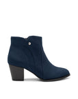 Paradox London Beatrice Navy Heeled Boots
