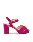 Paradox London Leya Fuschia Sandalen mit Blockabsatz