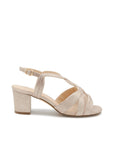 Paradox London Nude Block Heel Wide Fit Sandals