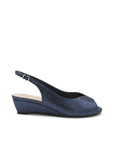 Paradox London Navy Wide Fit Wedges Sandals Wide Fit Sandals