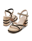 Lorena Raffia Platform Sandals