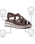 Vera Wedge Sandals | Paradox London
