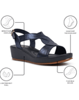 Vesper Wedge Sandals | Paradox London