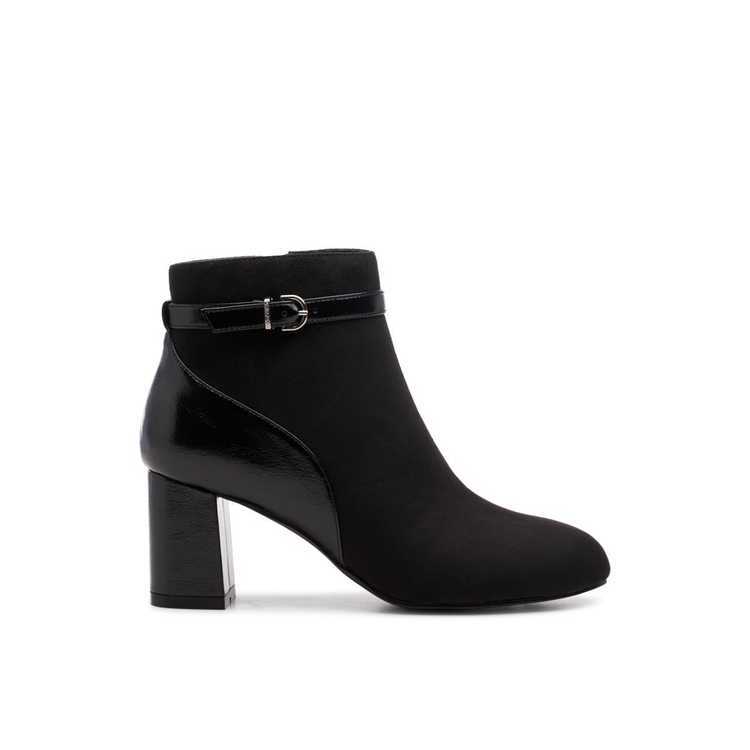 Black Block Heel Ankle Boots
