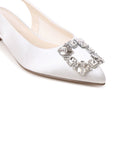 Bejeweled Wide Fit Wedding Shoes | Paradox London