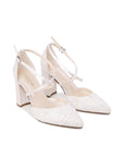 Brocade Wide Fit Wedding Heels | Paradox London