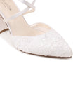 Brocade Wide Fit Wedding Heels | Paradox London
