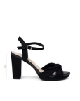 Iveta silver shimmer slingback shoes – side profile