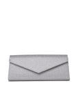silver wedding clutch bag