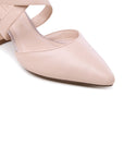 Nude Block Heels