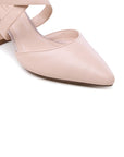 Nude Block Heels