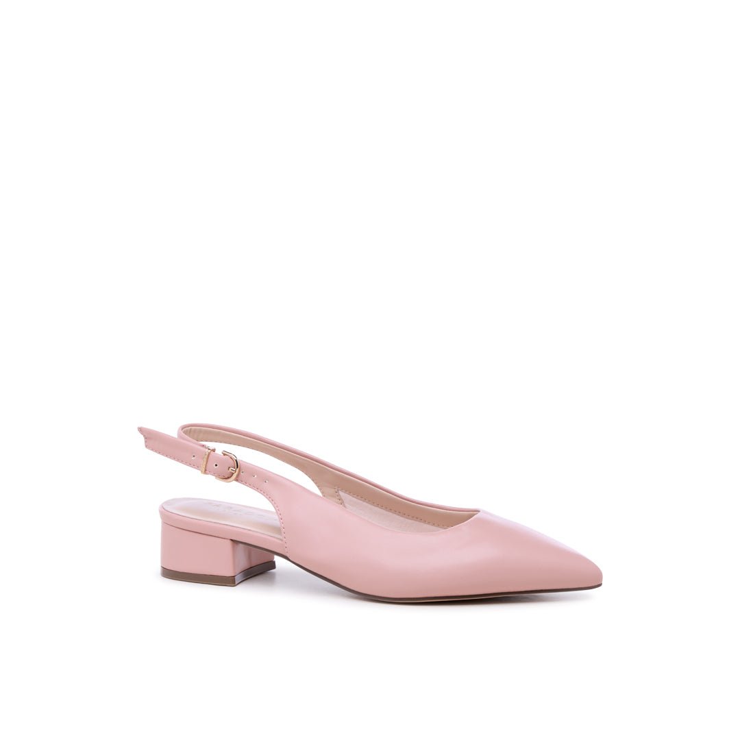 Fiorenza Blush | Wide Fit Block Heel Court Shoes | Paradox London