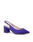 Wide fit purple heels