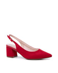 Wide fit red shoes