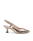 Champagne wide fit heels