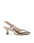 Champagne wide fit heels