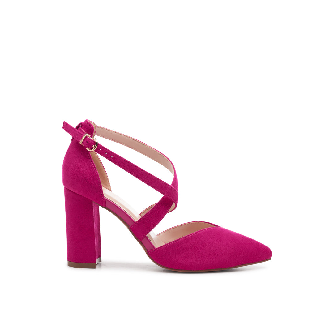Ankle Strap Pink By Paradox Wedding Shoes Finula Fuchsia Wide Fit