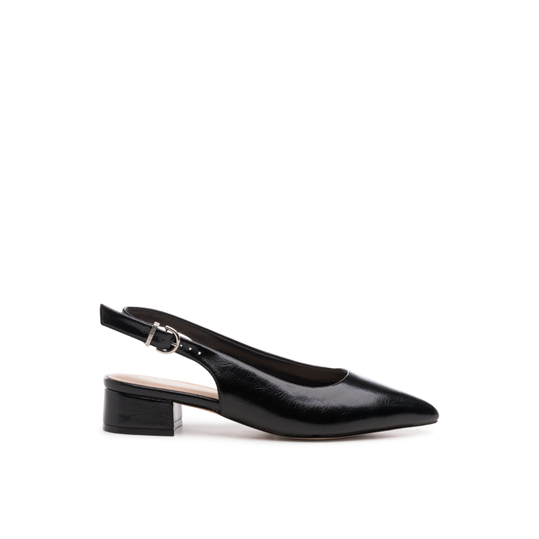 Wide fit black shoes