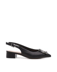 Block Heel Black Slingback