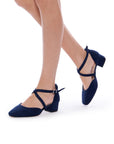 shoes with a front cross strap