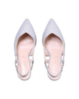 Wide fit silver heels for women