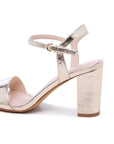 Gold Ankle Strap Heels