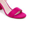 Fuchsia Ankle Strap Heels