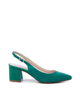 Emerald Green Block Heels