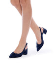 Ilene Block Heel Court Shoes | Paradox London