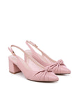 blush block heels