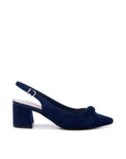 Navy Court Heels