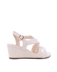 Janis Wide Fit Wedge Sandals | Paradox London