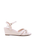 Cream Wedge Sandals