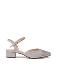 Low Heel Champagne Shoes