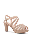 Wide fit heeled sandals