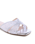 Soleil Wide Fit Diamante Sandals