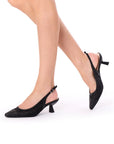 Tamsin Kitten Slingback Heels | Paradox London